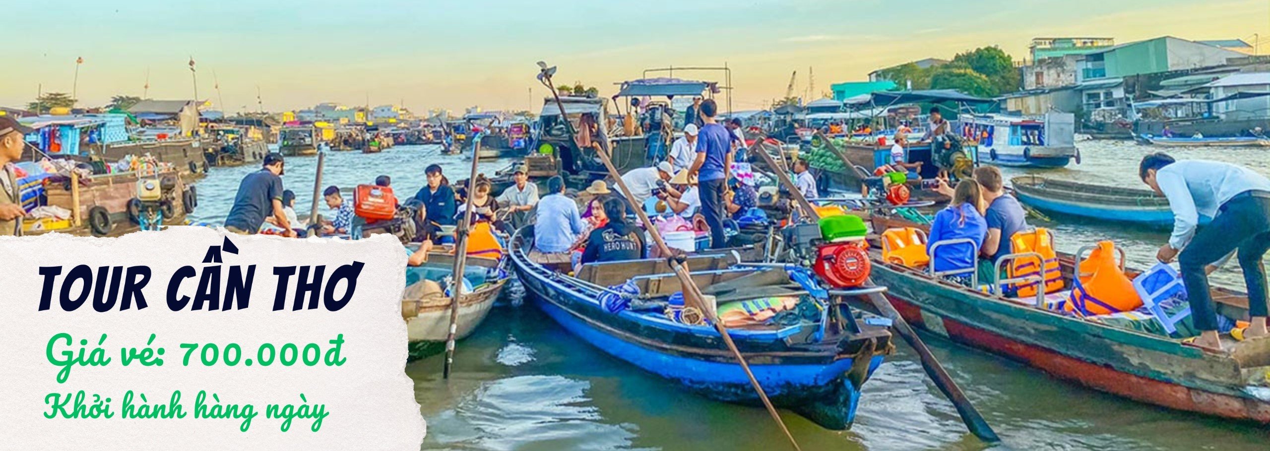 TOUR CHỢ NỔI CÁI RĂNG - CỒN SƠN 1 NGÀY